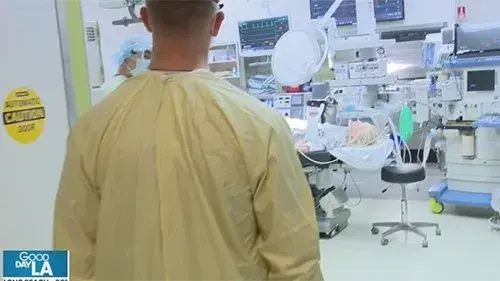 Vivian from Lifecast Body Sim makes a guest appearance at Cedar Sinai Hospital