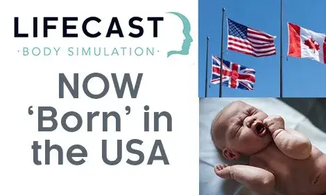 LIFECAST BODY SIMULATION NOW MANUFACTURED IN THE USA